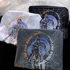 T恤潮流圆领男港风印花2024新款百搭休闲时尚DS-B299-5109P45控69，男装T恤，电商A061-1