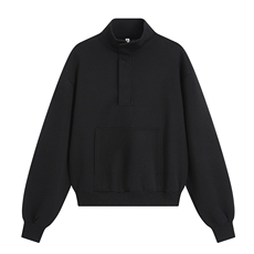 1303B-WY9907-P6098重磅韩版休闲暗扣立领半拉链卫衣，男装卫衣，星座1303B