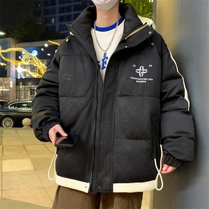 2025秋冬新款连帽棉衣男休闲宽松青少年外套图片