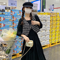 现货！26年春装新款小香风+连衣裙两件套6712-P135K188，女装套装/套裙，2D112