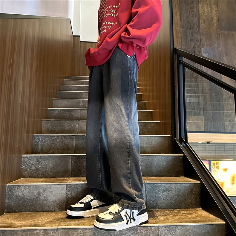 K1222-p35-控58oversizecleanfit牛仔裤褶皱直筒裤老爹裤长裤,男装牛仔裤,星座103A-1