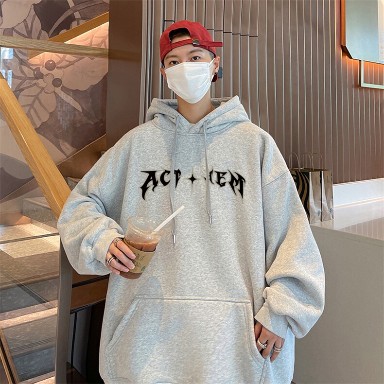 卫衣男重磅华棉男士宽松时尚连帽卫衣外套XZ310B-W645-P50加绒P60,女装短外套,星座310B