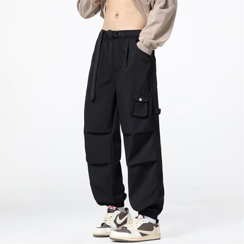 新款美式高街伞兵裤工装裤男春季户外宽松抽绳休闲A436-2537-P55,男装休闲裤,电商A436