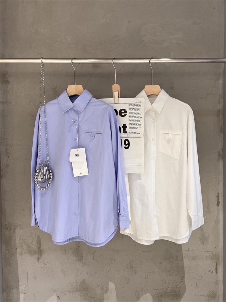 现货夏季新款衬衫，女装衬衫，FU