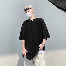夏季设计感小众宽松短袖2024新款潮牌百搭T恤男现货T1787-P32，男装T恤，星座512-4