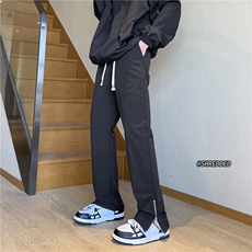 美式高街直筒微喇冲锋裤拉链设计休闲裤B315-K23201-p55控68，男装休闲裤，电商B315