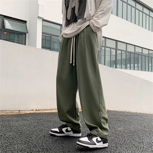 日系直筒宽松阔腿裤子男高街ins潮流潮牌工装裤休闲长裤B56-P36图片