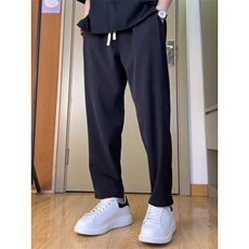 夏季新款垂感西裤男简约设计垂感休闲裤男士直筒裤微锥百搭长裤，男装休闲裤，星座506A