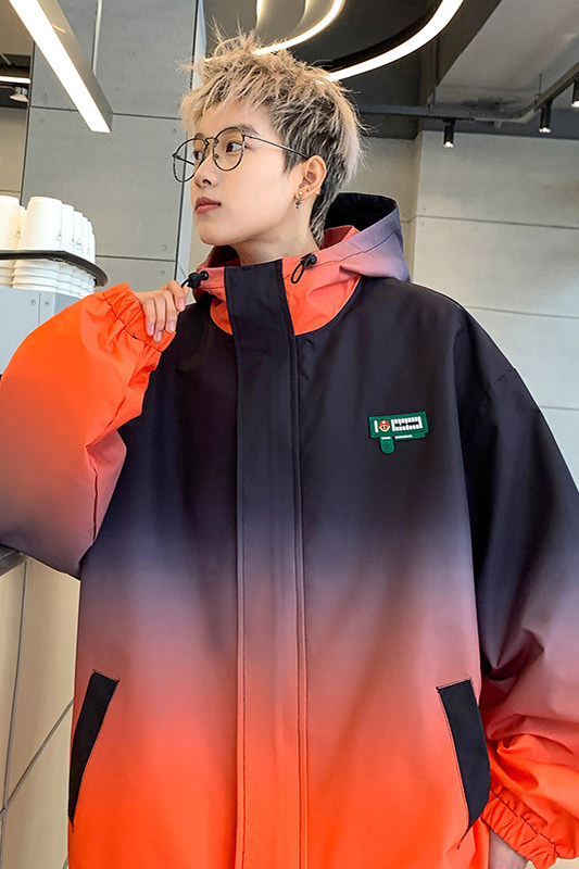 XZ230-1JK08春新款原创潮男扎染渐变休闲连帽夹克外套P78控98现货,男装夹克,星座230-1