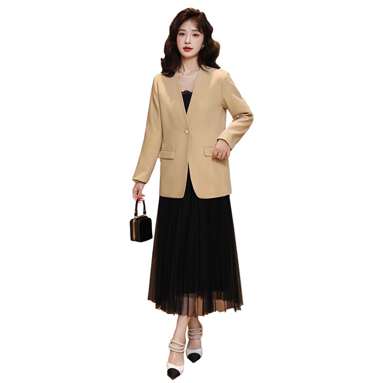 2024春秋新款小个子西装外套女韩版高级感气质女神范休闲西服套装,女装套装/套裙,火爆靓佳人