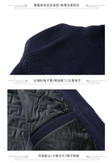 冬季风棉衣唐装立领大码盘扣刺绣加绒棉衣男外套TR88050-P135，男装棉衣，星座1105-3