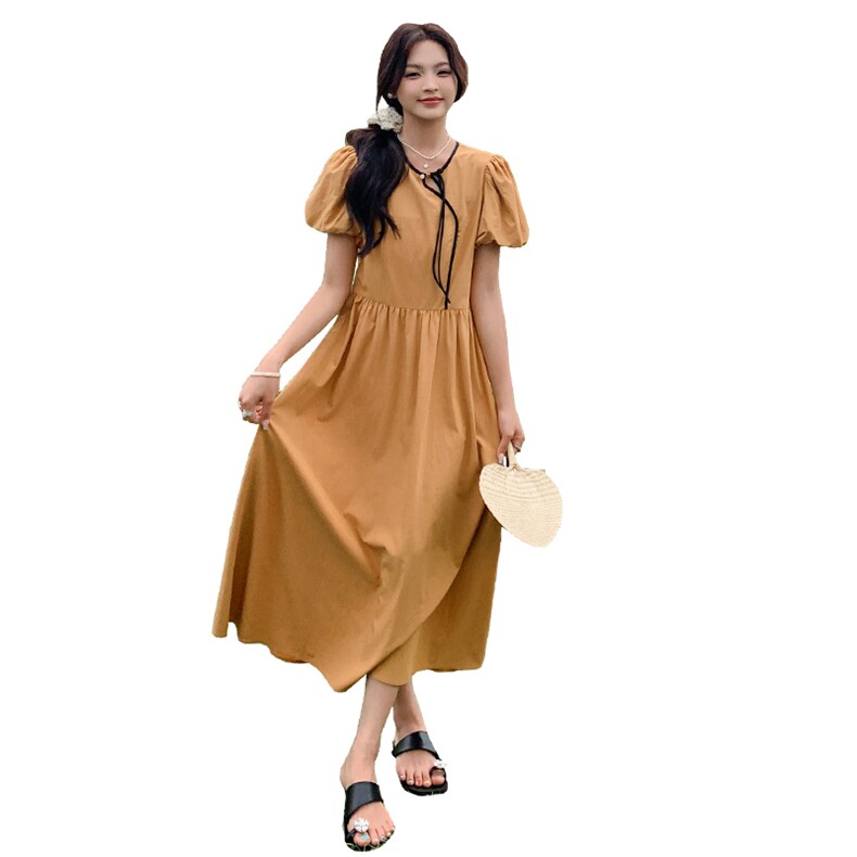 新款，橘色连衣裙ZB081-4722-P125-K188,女装连衣裙,浙宝276（原081）