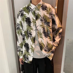 长袖衬衫男港风日系春季韩版潮流帅气衬衣CS11P30图片