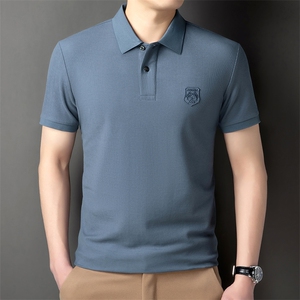2024纯棉休闲款Polo衫男短袖夏季青年百搭T恤男上衣 HP7750-P55图片