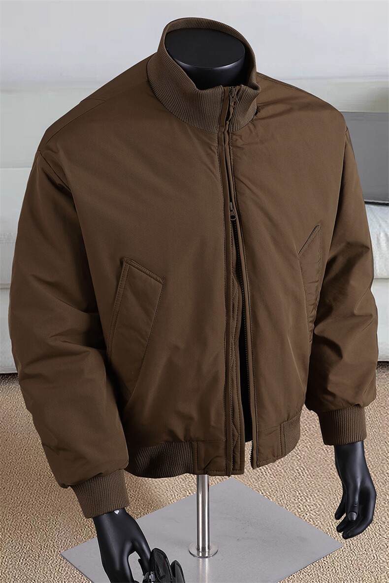 冬季美式高街立领棒球棉服飞行夹克棉衣短款外套男MY1030-P65,男装棉衣,星座1402-1