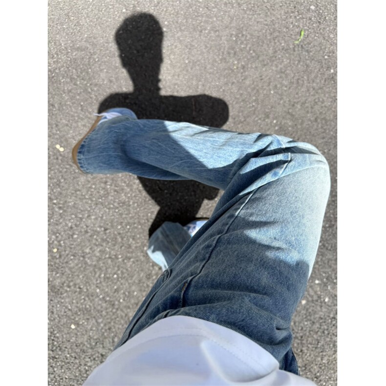 文艺慵懒牛仔裤日系流行ins潮流新款百搭原宿时尚简约气质,男装牛仔裤,星座506A