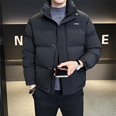 L-4XLMY6607-P175冬季新款短款立领纯色棉衣男加厚保暖外套男，男装棉衣，电商B321-1
