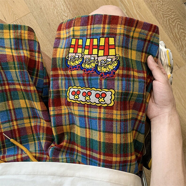 多巴胺刺绣短裤男夏季宽松直筒五分裤FSDK248M-5XL特P30控58,男装牛仔裤,电商B219B