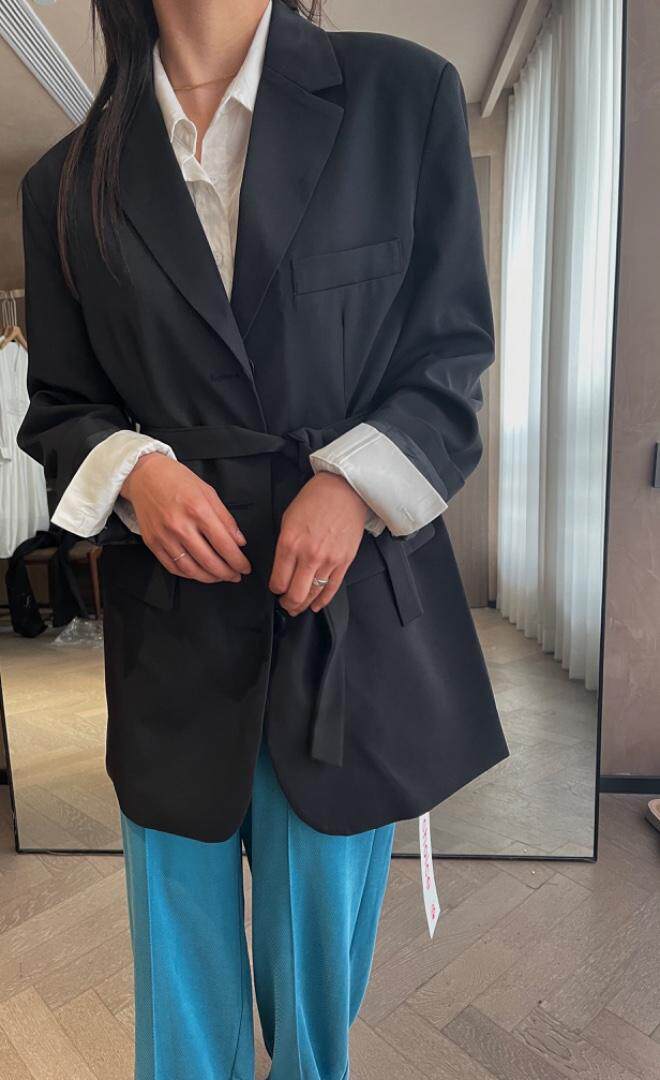 22C03#彩色腰带西装外套，女装西装，首选