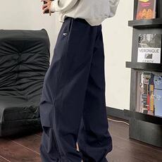 工装阔腿裤男女秋冬新款加绒加厚高腰宽松显瘦束脚休闲裤K139，男装休闲裤，星座1116A（原606A-3）