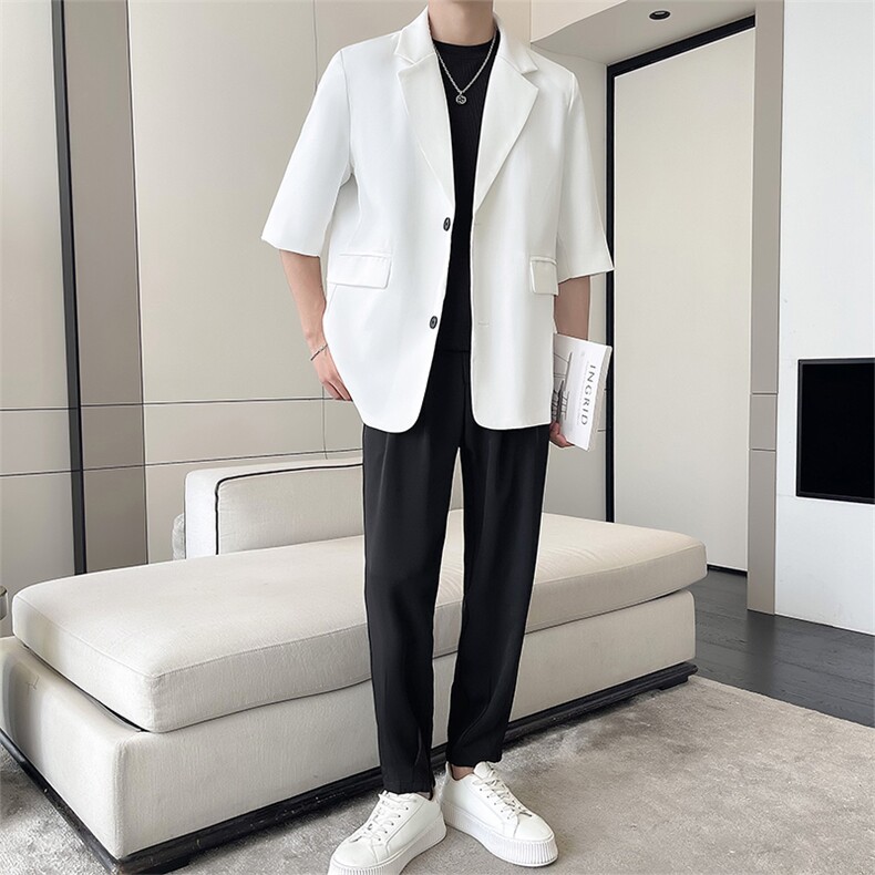 夏季五分小西服男小西装男女可穿得物品质XF003-P70搭配裤子有货,男装西服,星座210-1