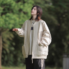 新款中性风个性棒球服宽松二开夹克男DSA157B-J218-P80，男装夹克，电商A157B