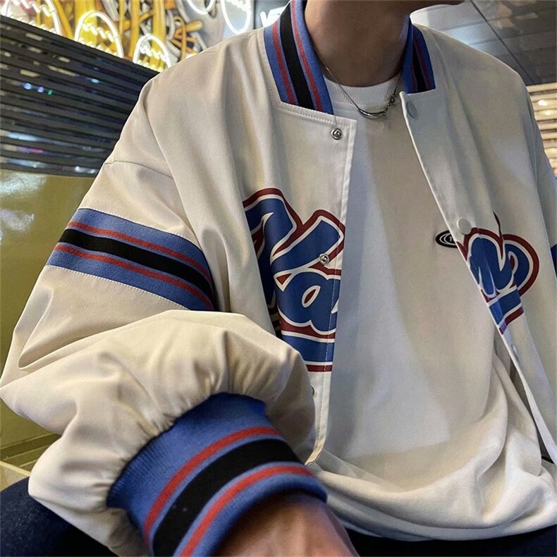 2025棒球服外套男女春季美式复古潮夹克ins潮牌休闲运动高,男装夹克,星座218-1（原230）