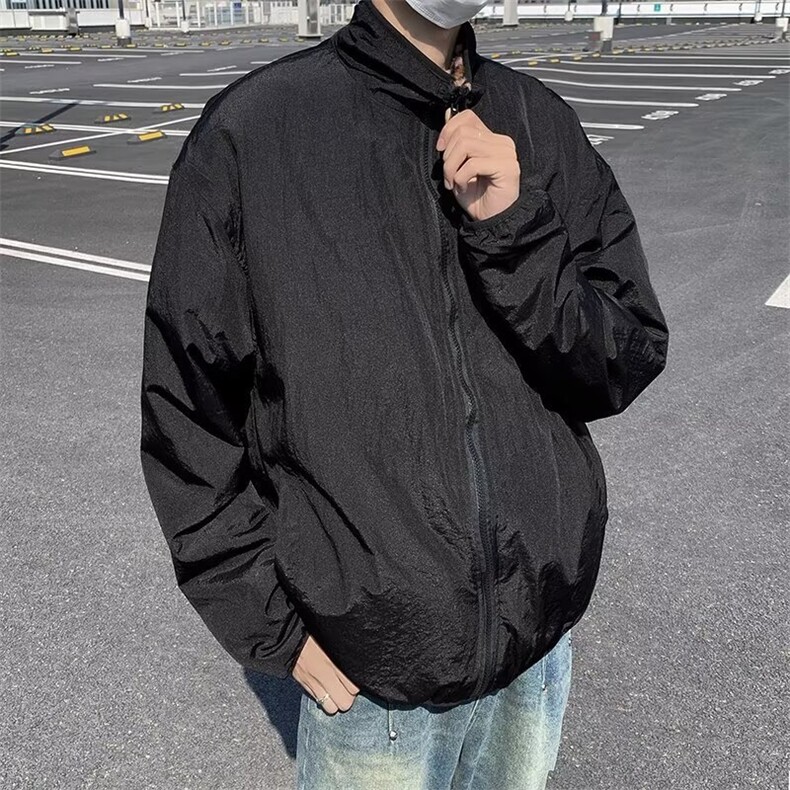 美式复古情侣装豹纹棉服双面穿外套保暖潮牌欧美街头秋冬新款棉衣,男装夹克,星座506