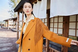 单面尼大衣图片
