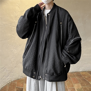 港风夹克男潮牌大皂风夹克男女情侣大码工装外套JK8743P100控138图片