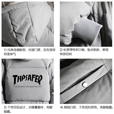 MY16007-P100加厚加绒连帽衣男大码服男面包服男网格挂拍，男装棉衣，电商A040A