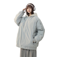 美式假两件棉服外套男2026秋冬校园风宽松棉衣夹克A436-2583-P95，男装夹克，电商A436