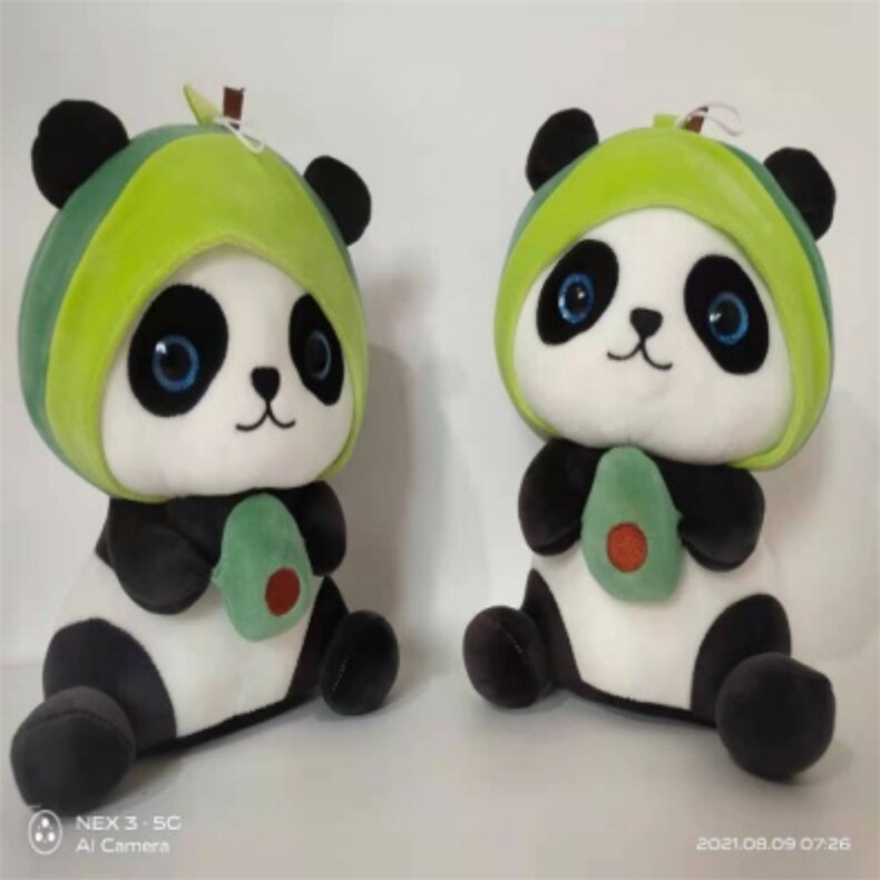 牛油果熊猫，金彤阳毛绒玩具