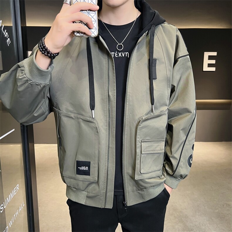 秋冬季工装重工休闲宽松潮流夹克外套402-2P98控138JK6608大货足,男装夹克,星座402-2