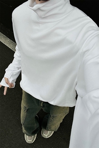 港风25冬季高领打底衫男装百搭德绒冬装上衣内搭长袖T恤S372-P38图片
