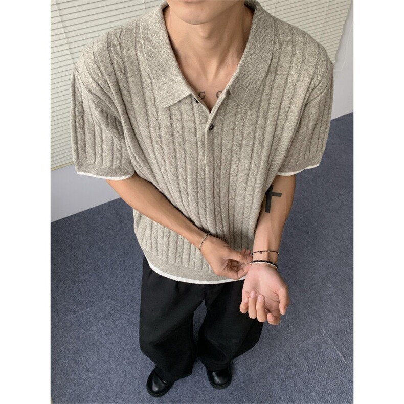 夏季新款短袖毛衣POLO衫MY510特批45控78图片