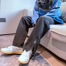 2023春季新款直筒宽松阔腿简约百搭男牛仔裤K513P40，男装牛仔裤，星座1116-2