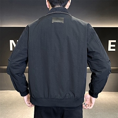 标50绒2025冬季跑量新款男士假两件老钱风翻领白鸭绒羽绒服夹克，男装夹克，电商A225