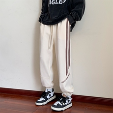 卫裤男生春秋季百搭休闲长裤运动宽松束脚裤潮牌裤子K0368-P43，男装休闲裤，星座308B-1