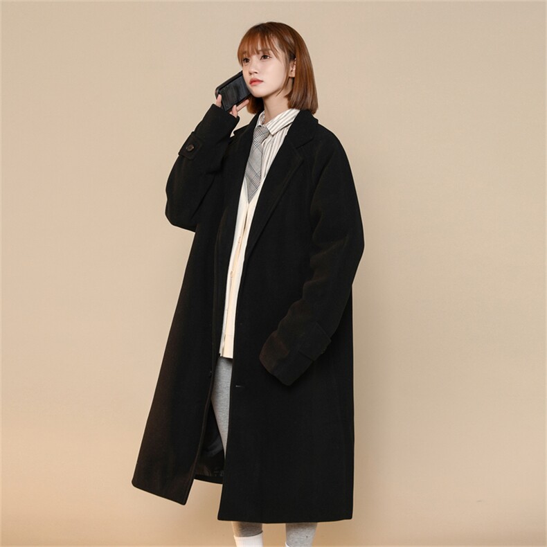 N1079/P100加棉P110冬中性风毛呢大衣男女中长款过膝长款呢料风衣，男装风衣，电商A141