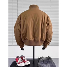 美式bomber飞行员夹克棉服男款冬季保暖高级感廓形外套L4288-p100，男装夹克，星座1008