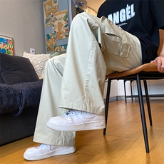 美式高街多口袋工装裤男女1宽松直筒休闲裤XZ211-1-K2340-P60，男装工装外套，星座211-1