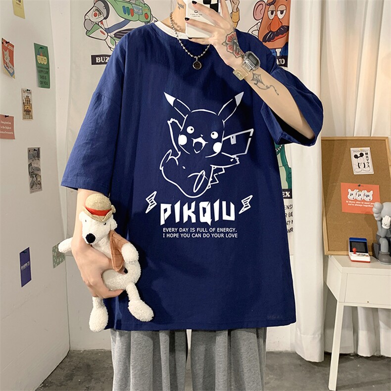 YT26078-P30亚麻短袖t恤男大码五分袖男宽松七分袖海报风,男装T恤,电商A040