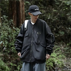 棒球服男款春秋季美式高街百搭飞行员夹克Y6600P63，男装夹克，星座1116-2