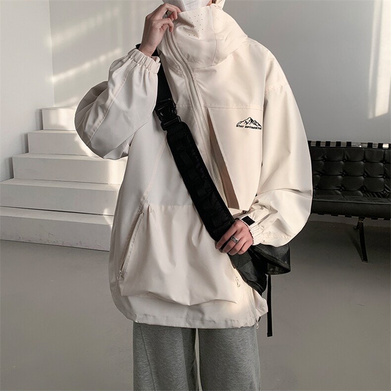 8XL-M特大码春季Cityboy宽松冲锋衣夹克男女上衣外套男JK1310P85,男装夹克,电商D206-1