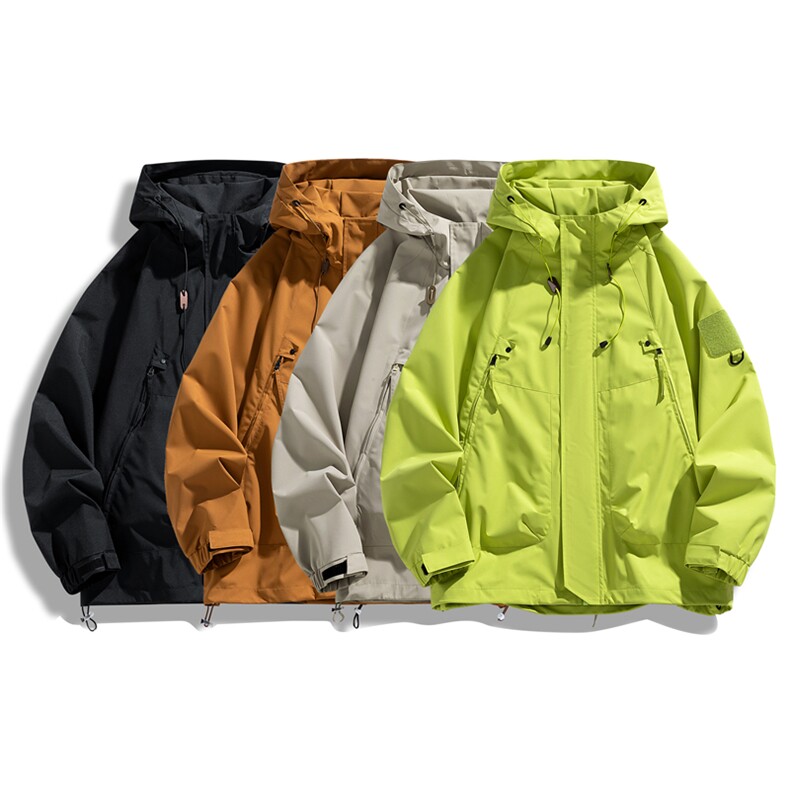 冲锋衣男高品纯色宽松夹克外套DSA157B-J90-P60图片