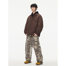 2025冬季新款翻领衬衫假两件羽绒服男潮牌百搭保暖羽绒服外套，男装衬衫，电商A234