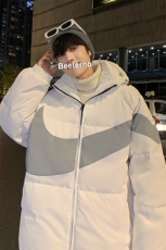2024冬新款港风夜景个性连帽面包服棉衣外套男G3015-P115控145，男装棉衣，星座914-3