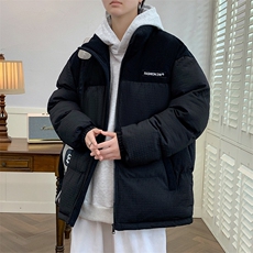 灯芯绒拼接棉衣冬季立领宽松情侣面包服XZ225-3-MF8099-P85控125，男装棉衣，星座225-3