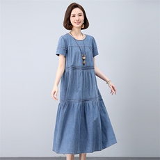 2025年夏季休闲文艺天丝连衣裙，女装连衣裙，悦见她